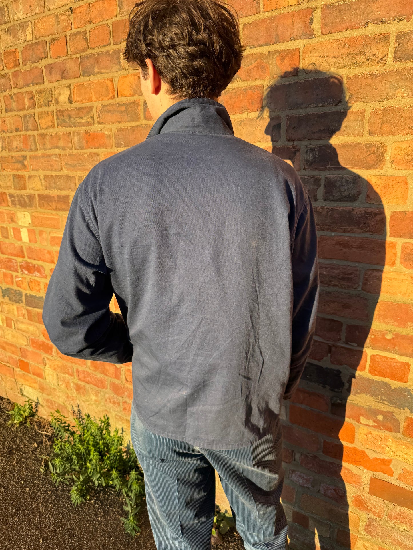 Classic Vintage Lightweight Work Chore Jacket Faded Blue Medium/Large