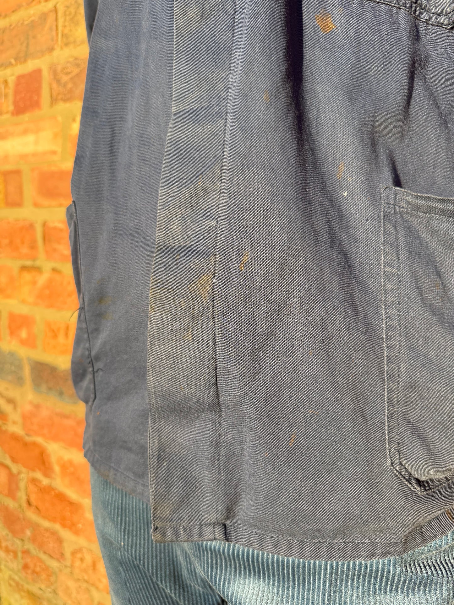 Classic Vintage Lightweight Work Chore Jacket Faded Blue Medium/Large