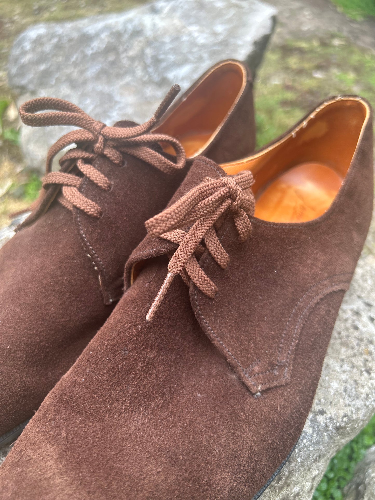 Vintage 1960s Style Men’s Clarks Suede Shoes Size 9