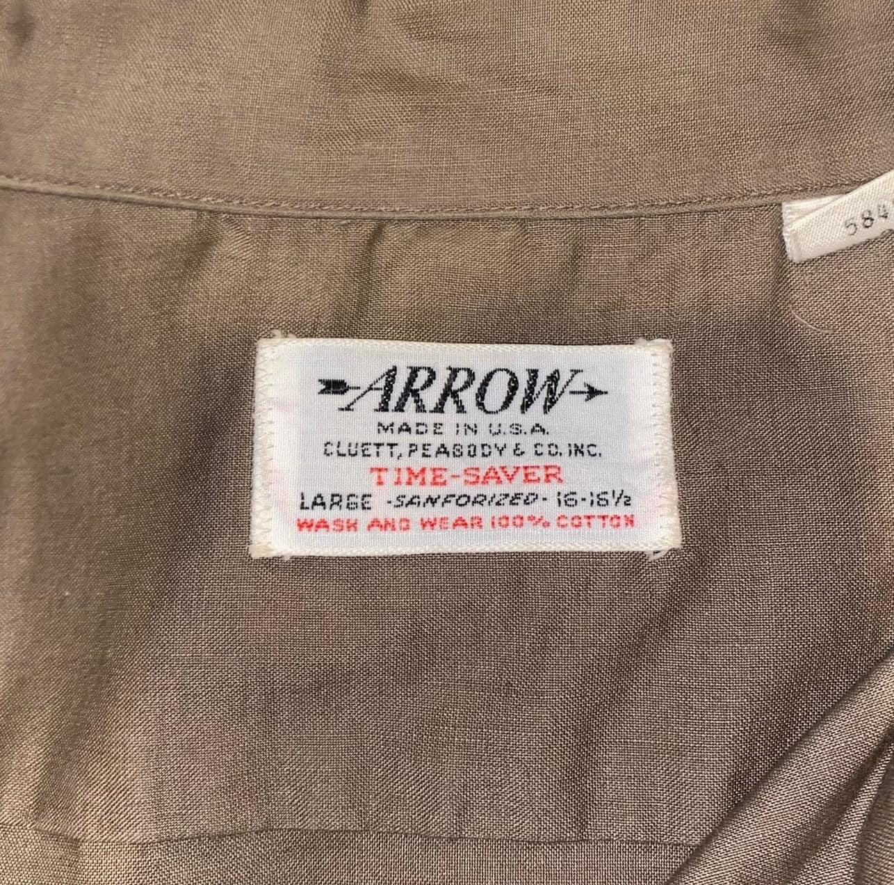 Vintage 1950s Arrow Looped Collar Shirt