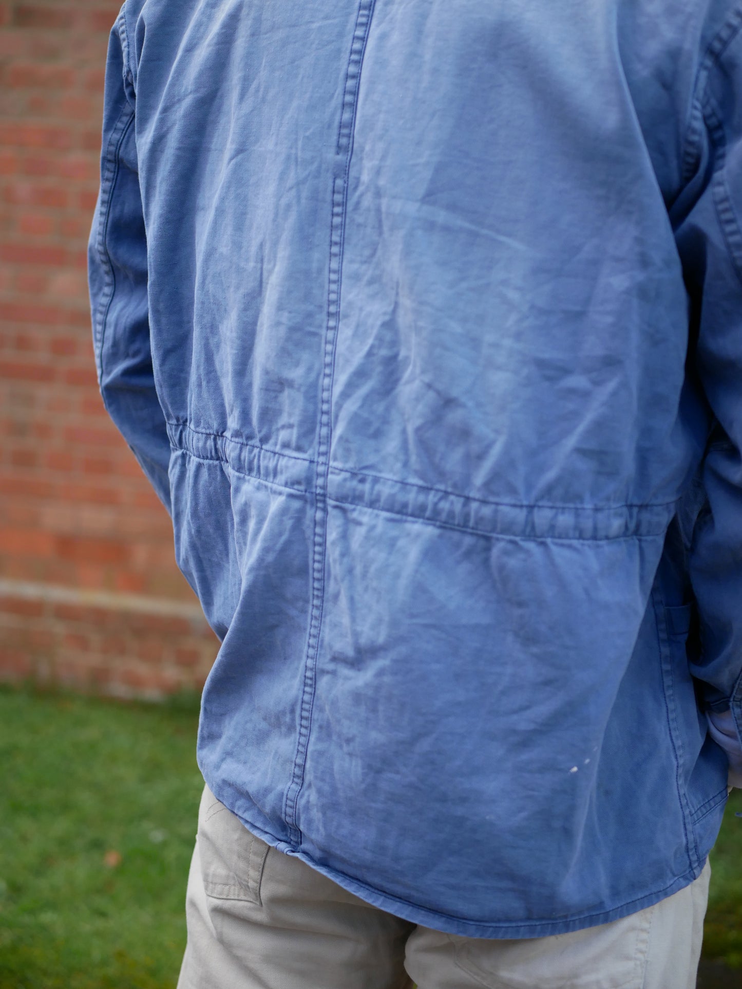 Vintage European Style Chore/Work Jacket Light Blue Well Worn Small Medium