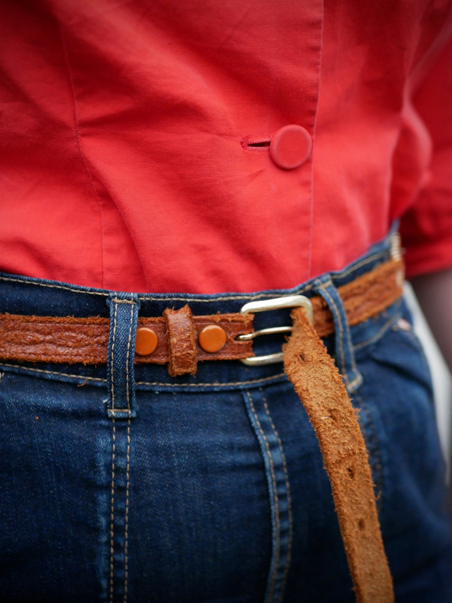Well-Worn 50s Style Tack Edge Belt