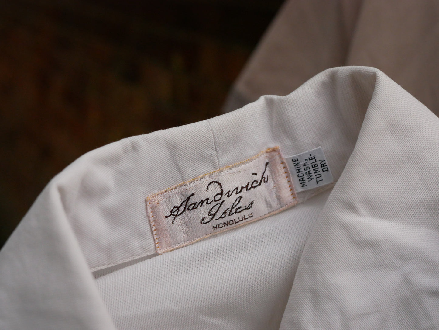 Vintage 1970s with 50s Style Graphic Print Collared Shirt Small