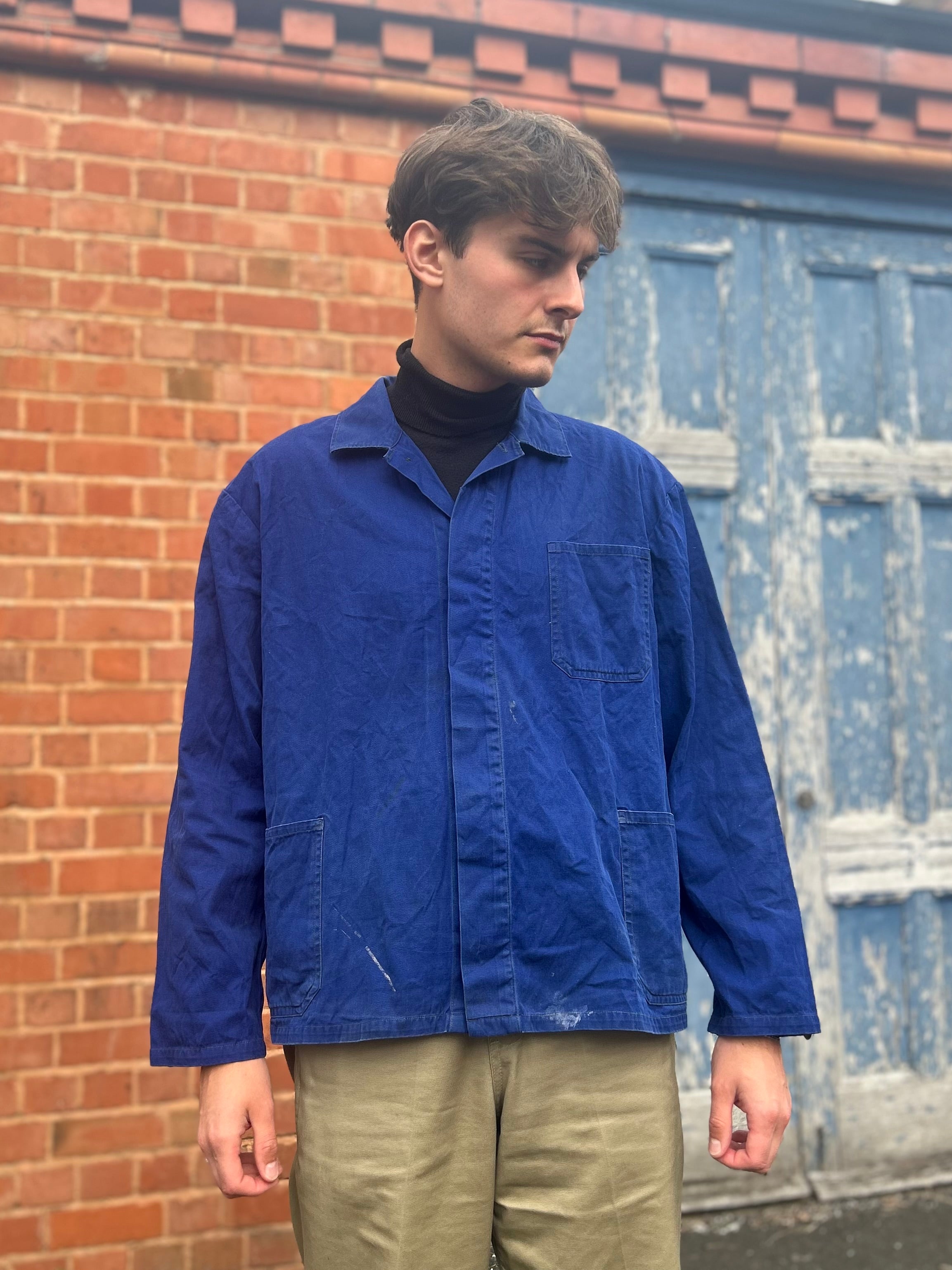 M60s 60s 70s Euro work jacket フェード 襤褸 French Work Jacket 