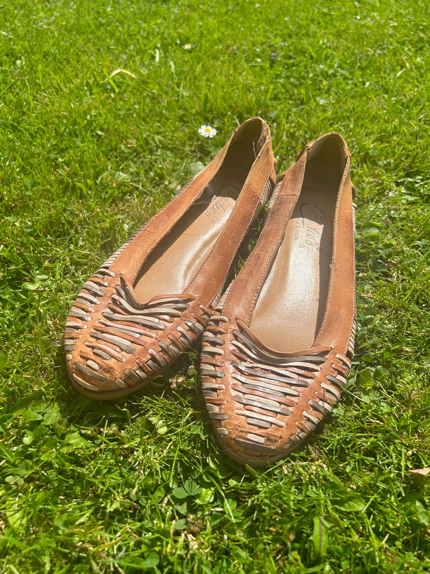 Vintage 1950s Style Ballet Flats Size 6