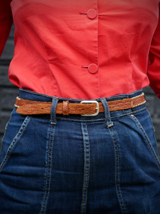 Well-Worn 50s Style Tack Edge Belt