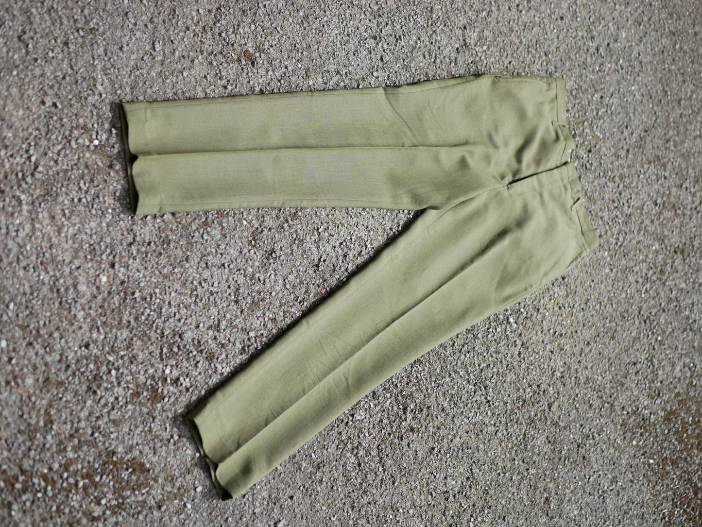 1960s Penneys Towncraft Moss Green Linen Suit Small