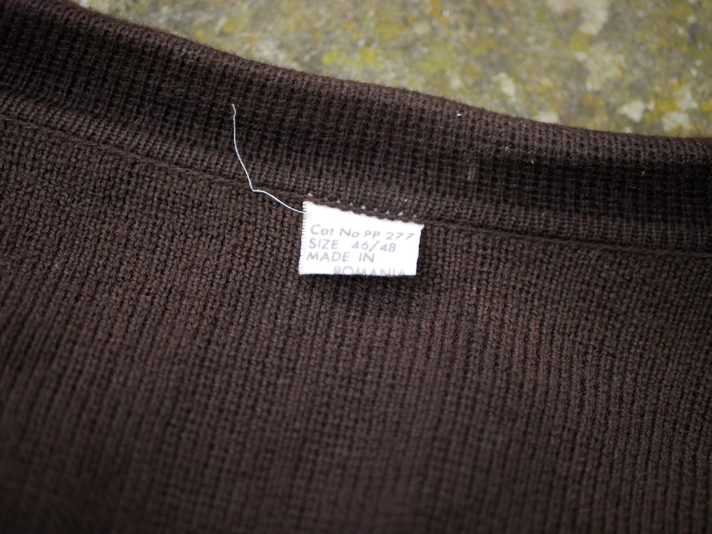 Vintage 1970s Brown Knitted Zip Up Jumper Brown Striped Detailing Large Oversized